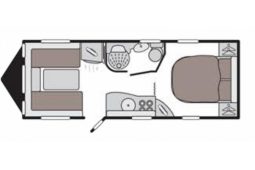 Swift Challenger 580 Island bed. full