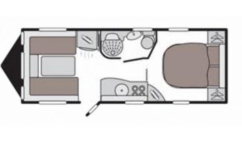 Swift Challenger 580 Island bed. full